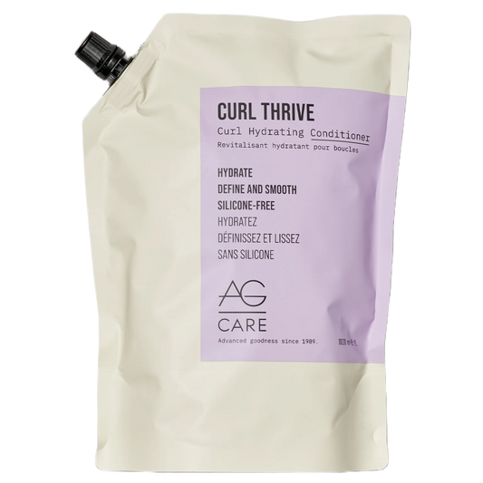 AG Care Curl Thrive conditioner pouch on a white background