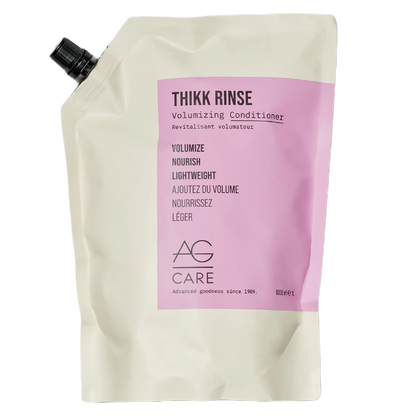 AG Care Thikk Rinse volumizing conditioner packaging on a white background
