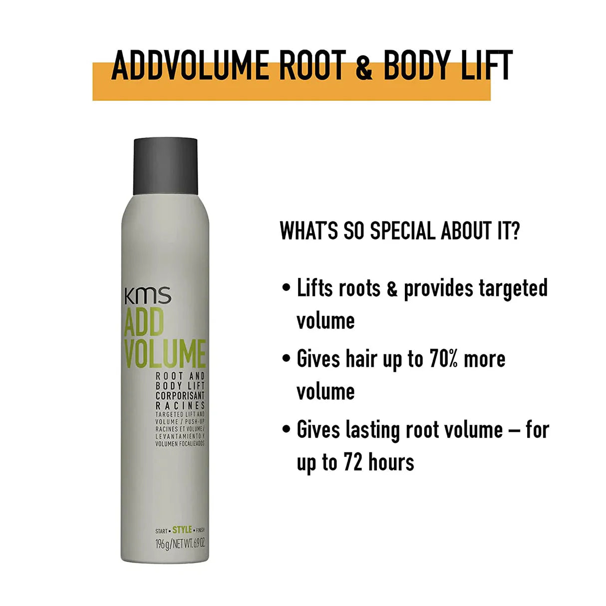 KMS Add Volume Root & Body Lift product with text on a white background