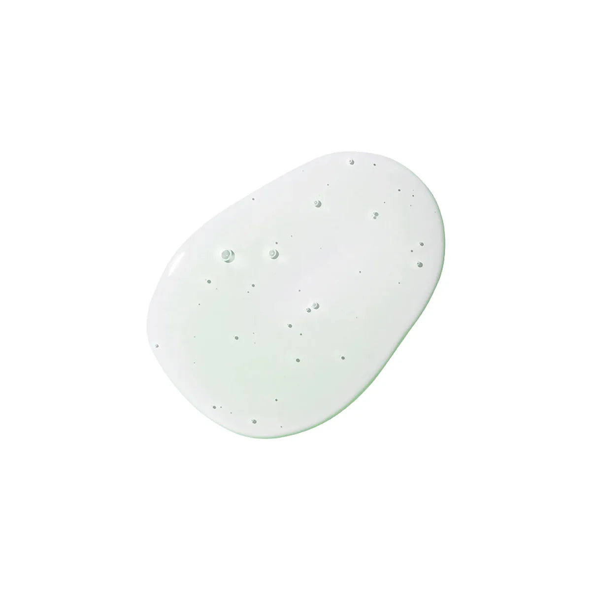 White stone with small holes on a white background