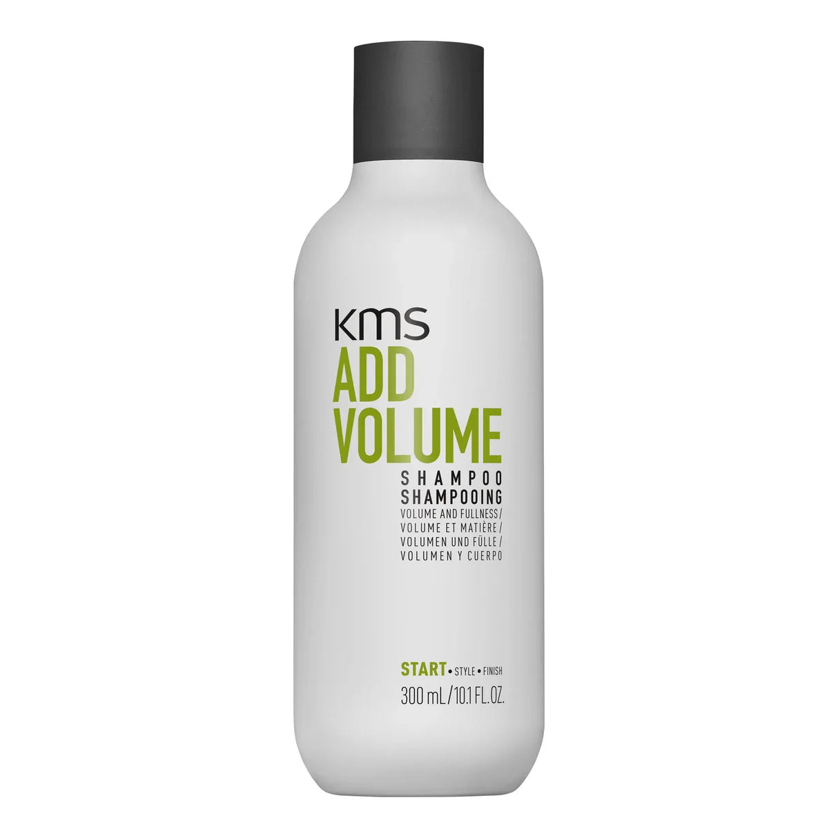 KMS Add Volume shampoo 300ml bottle on a white background