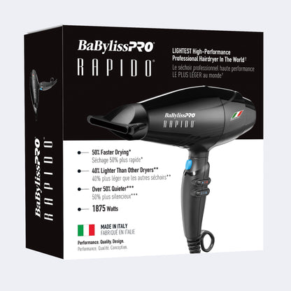 BaBylissPRO 'Rapido' High Performance 1875W Ferrari Hair Dryer