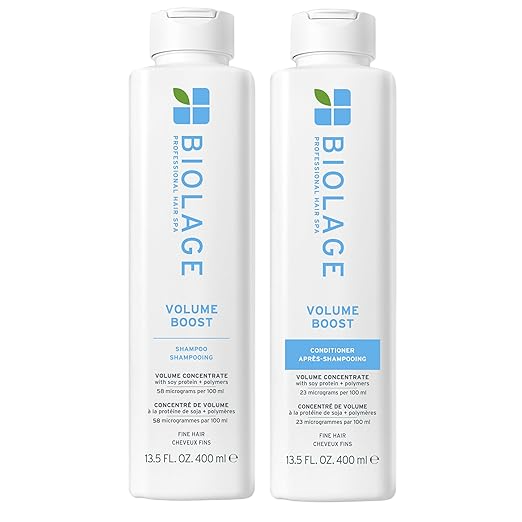 Two Biolage Volume Boost shampoo bottles on a white background