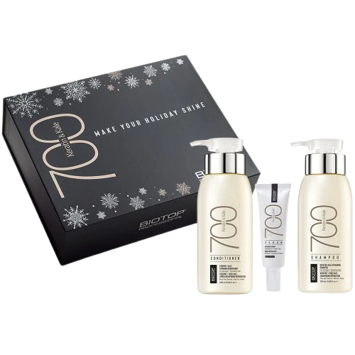 Biotop 700 hair care product with shampoo, conditioner and serum bundle