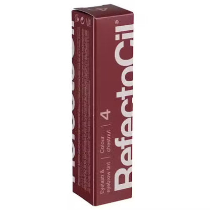 RefectoCil chestnut eyelash and eyebrow tint box on a white background