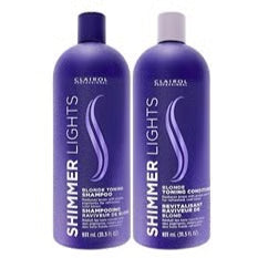 Clairol Shimmer Lights Neutralizes Brass & Yellow Tones 30.5 Oz Duo