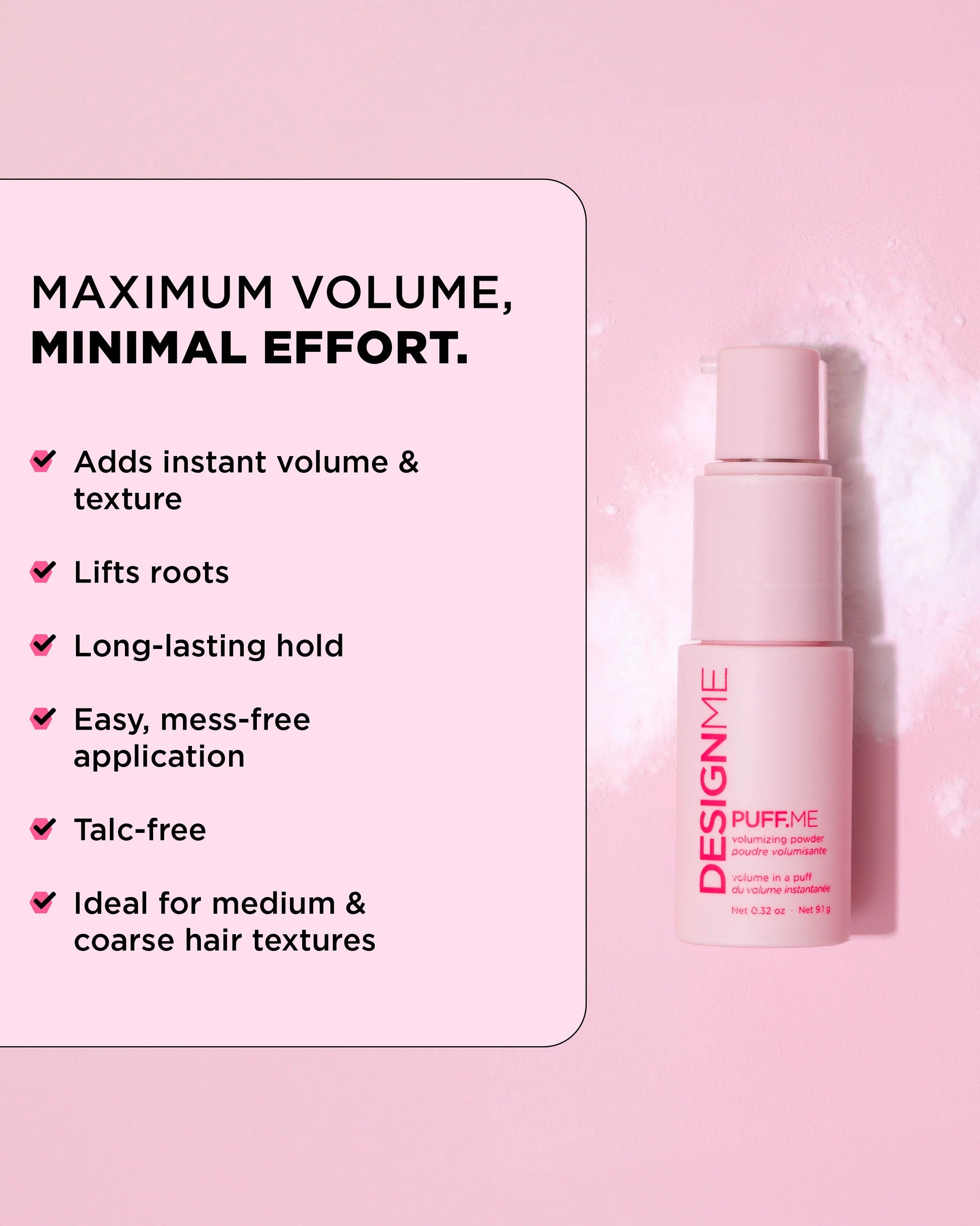 DesignMe PuffMe Volumizing Powder Benefits