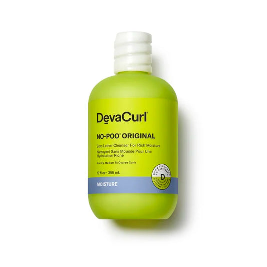 DevaCurl No-Poo Original | Zero Lather Cleanser for Medium to Coarse Curls