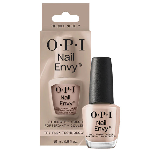 OPI Nail Envy nail polish bottle and packaging on a white background