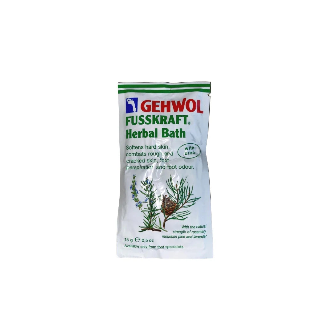 Gehwol Fusskraft Herbal Bath one time use packet 15g