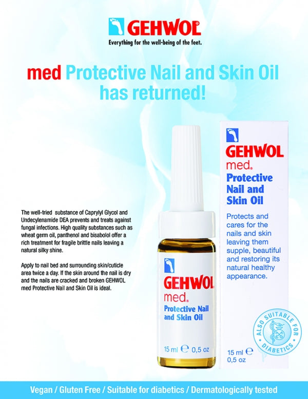 Advertisement forProtective Nail and Skin Oil how to and ingredients
