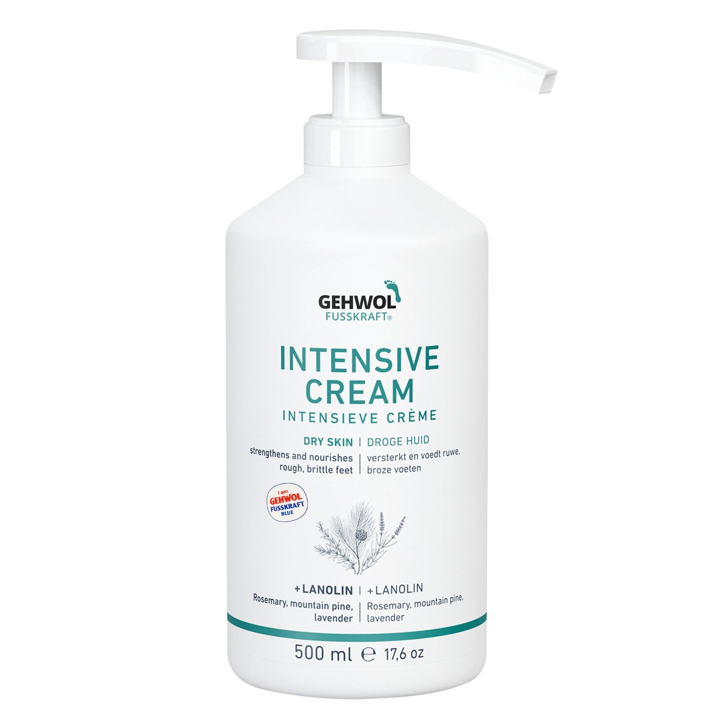 Gehwol Intensive Cream 500ml for rough, brittle feet