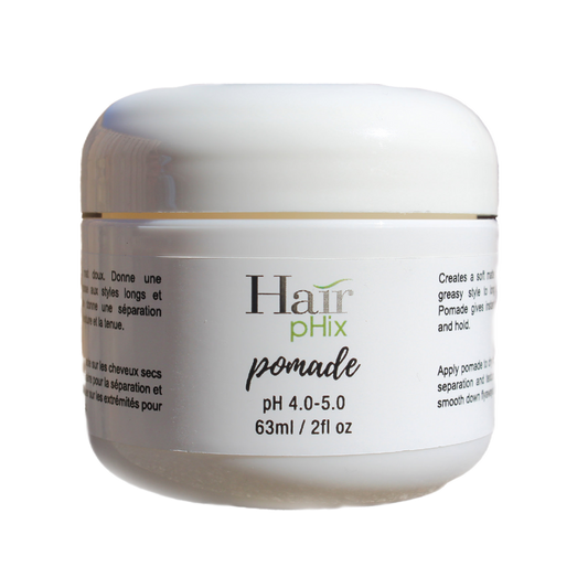 Jar of Hairphix pomade on a white background