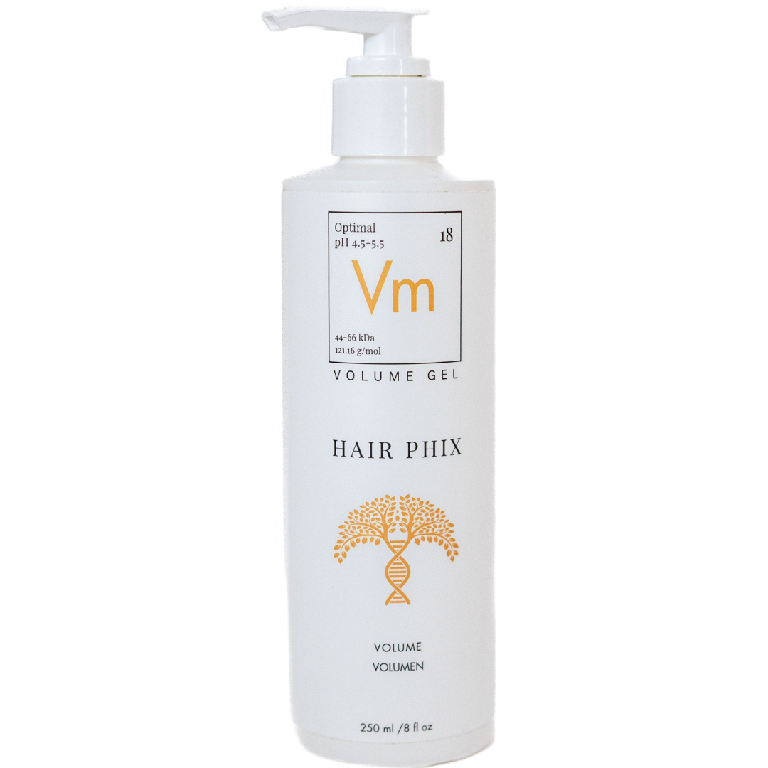 Hair Phix Volume Gel bottle on a white background
