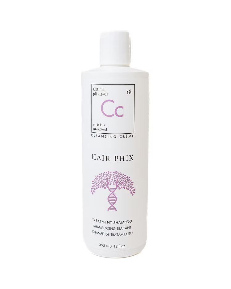 Hair Phix cleansing creme treatment shampoo bottle on a white background
