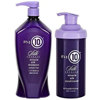 It's A 10 Silk Express Miracle Shampoo and Conditioner Litre Duo