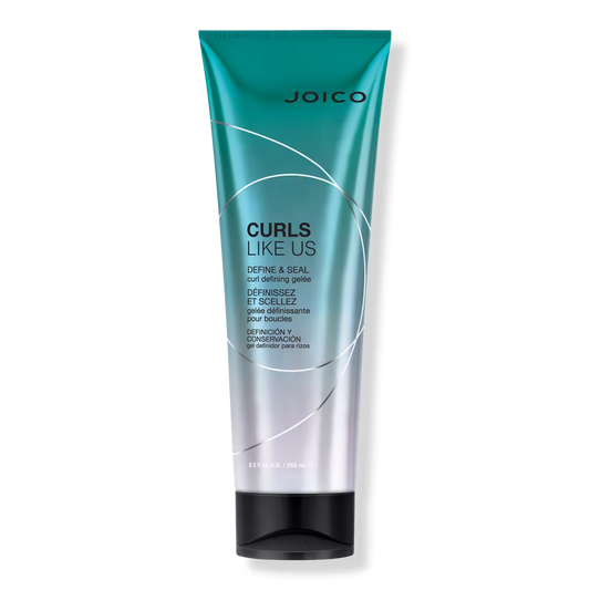 Joico Curls Like Us hair gel tube on a white background