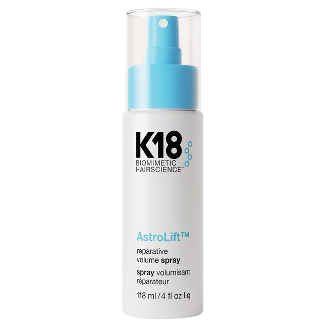 K18 AstroLift volumizing spray bottle on a white background