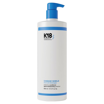 K18 Damage Shield conditioner bottle on a white background