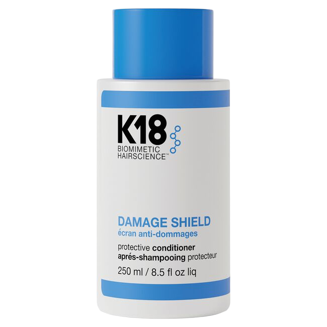 K18 Damage Shield protective conditioner bottle on a white background