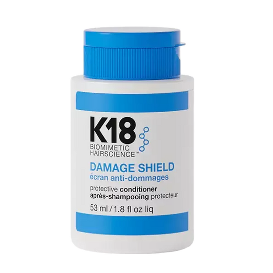 K18 Damage Shield conditioner bottle on a white background