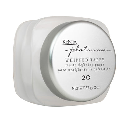 Kenra Platinum Whipped Taffy matte defining paste container on a white background
