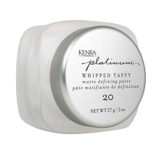 Kenra Platinum Whipped Taffy matte defining paste container on a white background