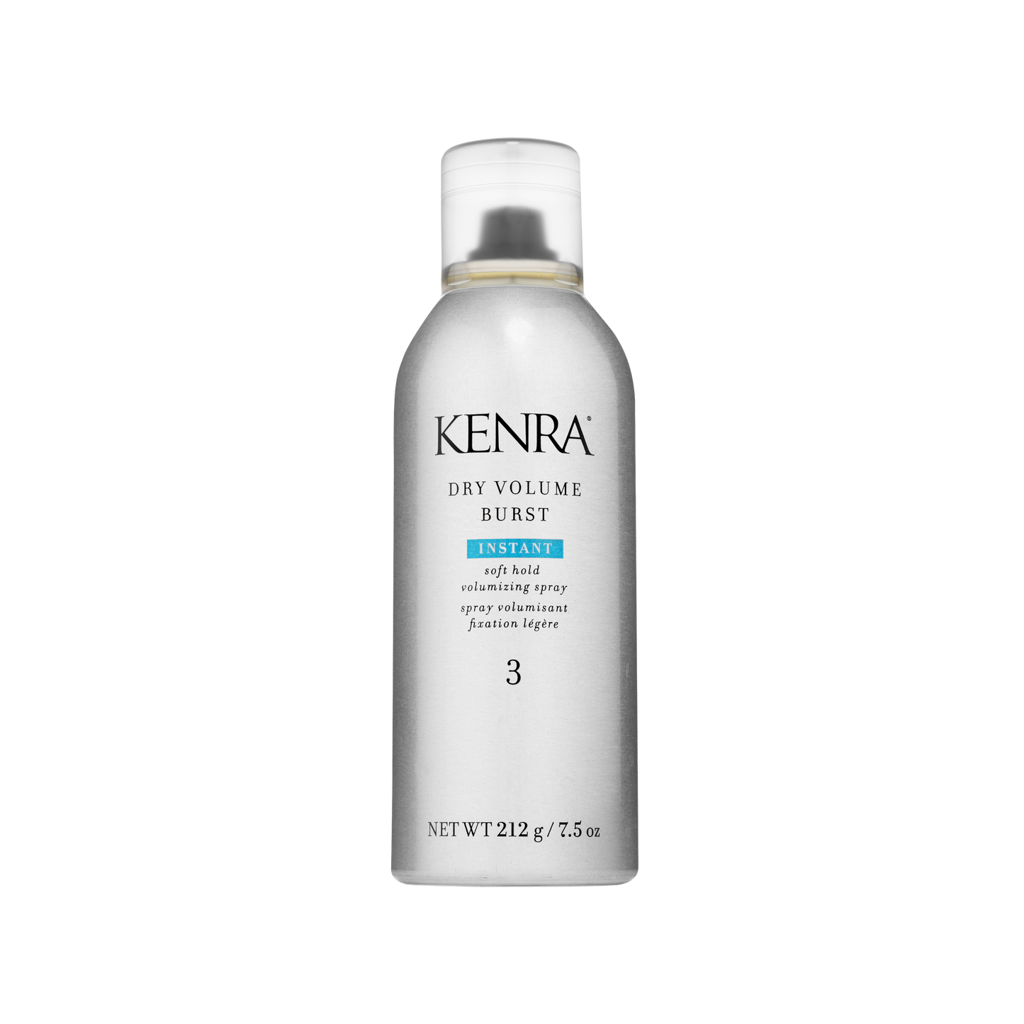 Kenra Dry Volume Burst spray bottle on a white background