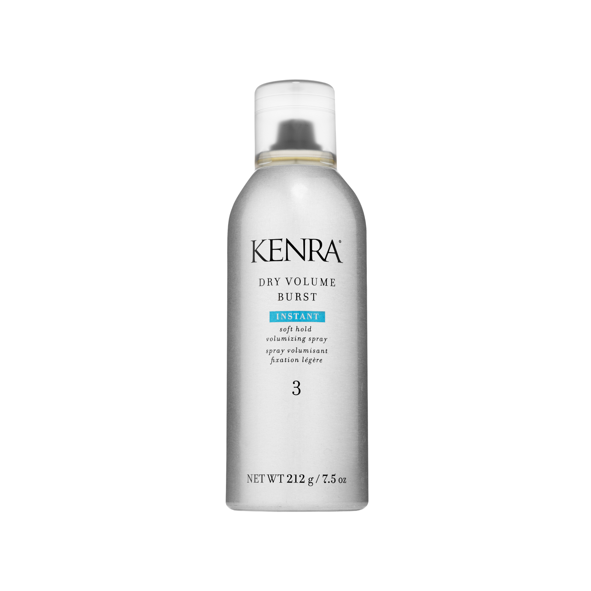 Kenra Dry Volume Burst spray bottle on a white background