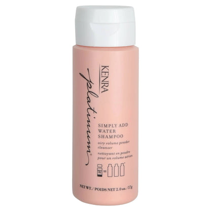 Kenra Platinum Simply Add Water shampoo bottle on a white background