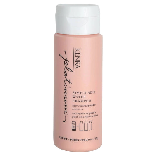 Kenra Platinum Simply Add Water shampoo bottle on a white background