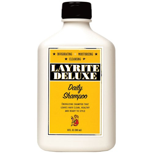 Layrite Deluxe Daily Shampoo bottle on a white background