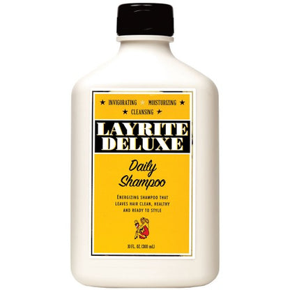 Layrite Deluxe Daily Shampoo bottle on a white background
