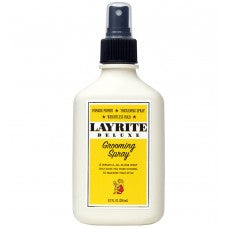 Layrite Deluxe Grooming Spray bottle on a white background
