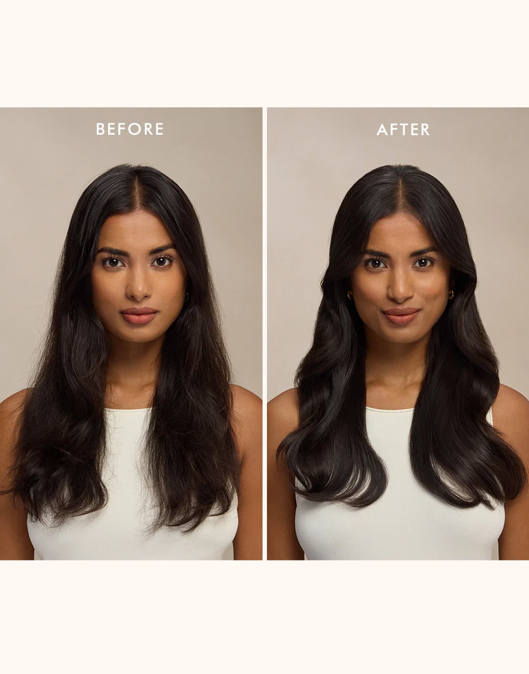 Moroccanoil Hydrating Styling Cream 300ml before and after
