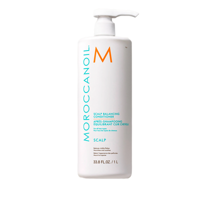 Moroccanoil shampoo bottle on a white background