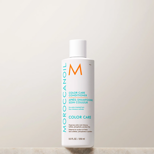Moroccanoil Color Care Conditioner bottle on a light background