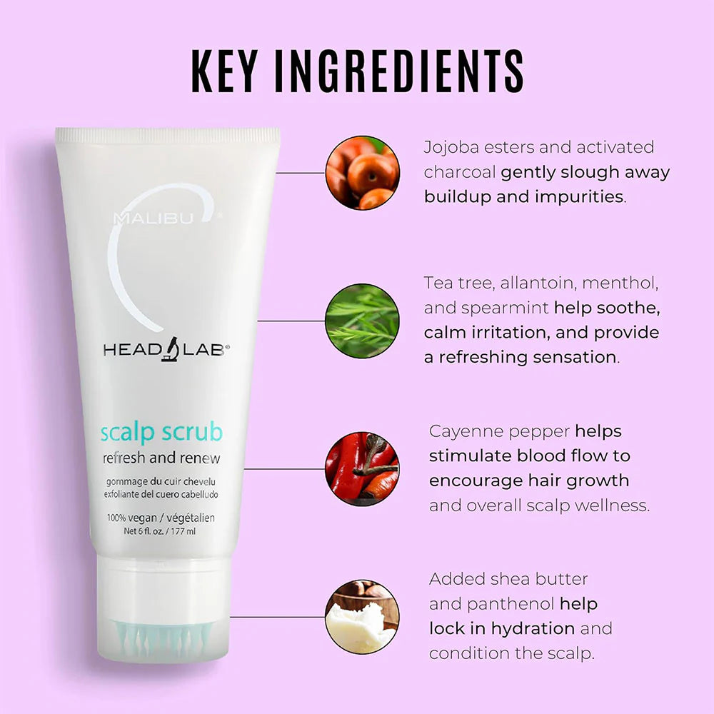 Malibu C Scalp Scrub Key ingredients