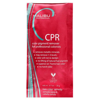 Malibu C CPR Color pigment remover in red packet 