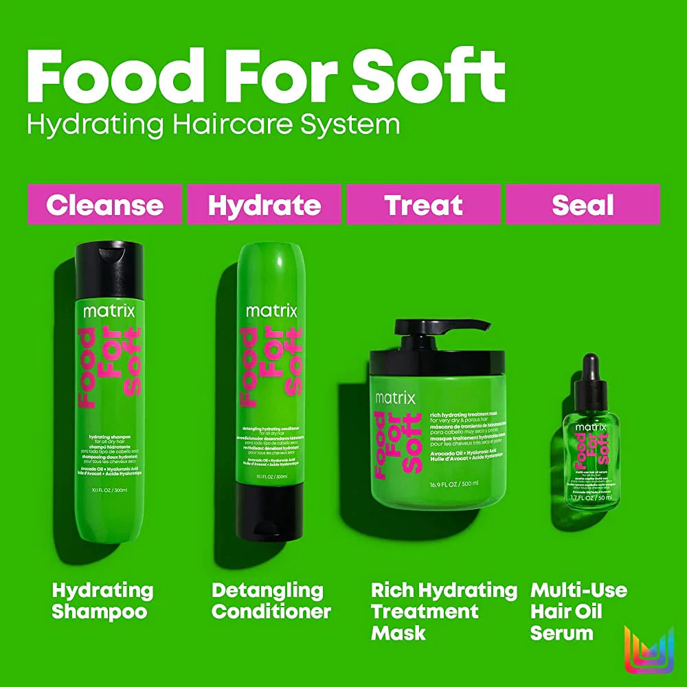 Matrix Food For Soft haircare system products Step 1-4
