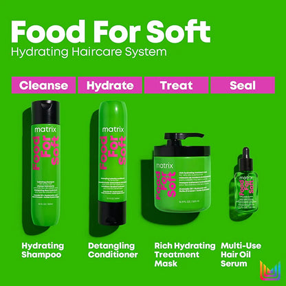 Matrix Food For Soft haircare system products Step 1-4