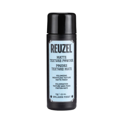Reuzel matte texture powder can on a white background
