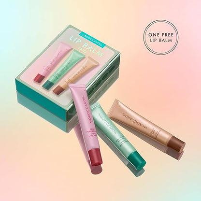 Moroccanoil gift set with trio lip balm