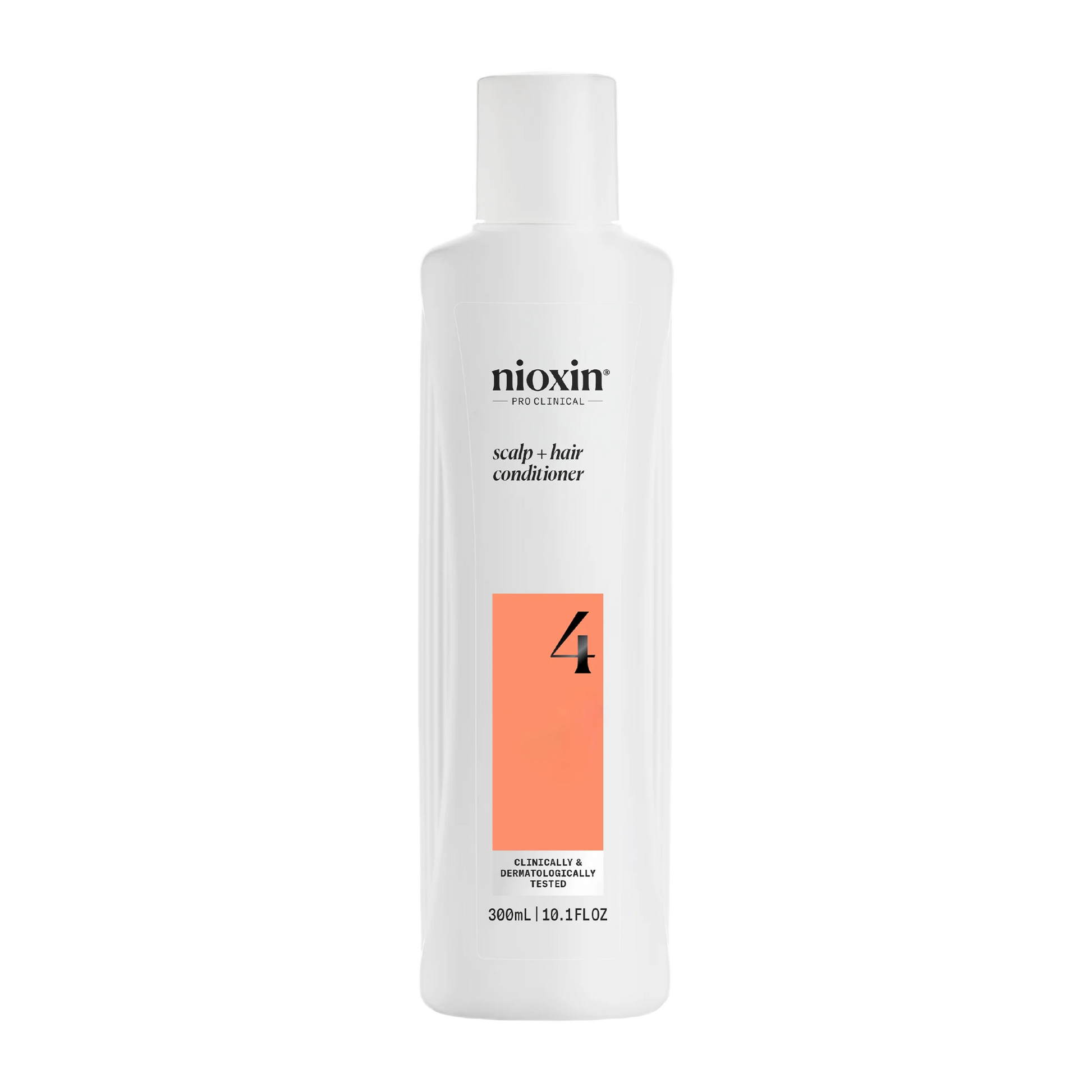 Nioxin scalp and hair conditioner bottle on a white background