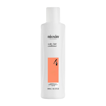 Nioxin scalp and hair conditioner bottle on a white background