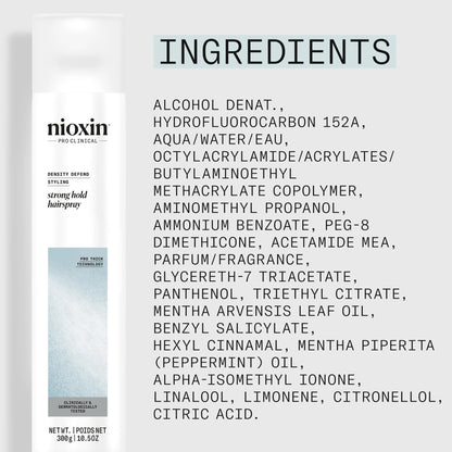 Nioxin Strong Hold Hairspray, 300G / 10.5OZ