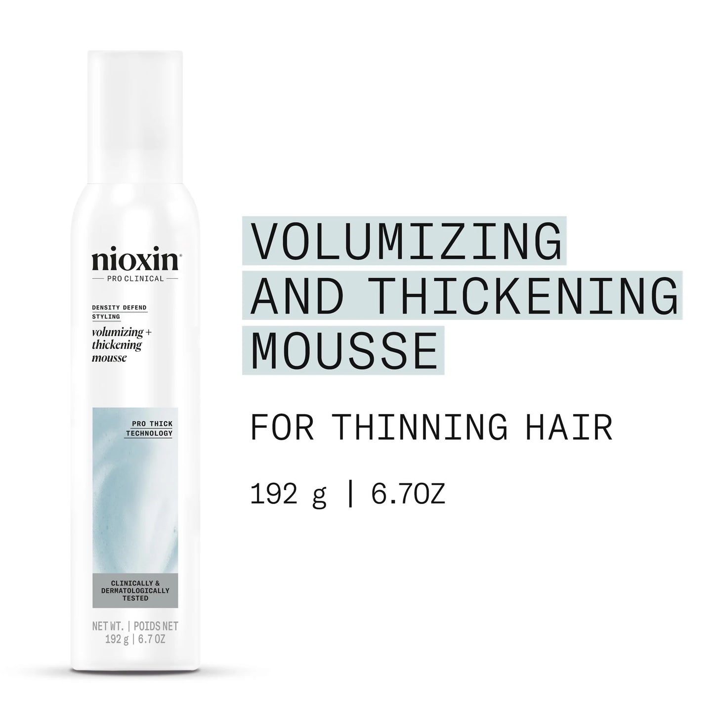 Nioxin Volumizing + Thickening Mousse 192G / 6.7OZ