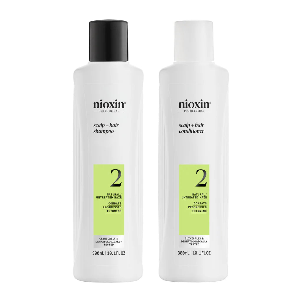 Nioxin System 2 300ml Duo - Natural Hair, Progressed Thinning