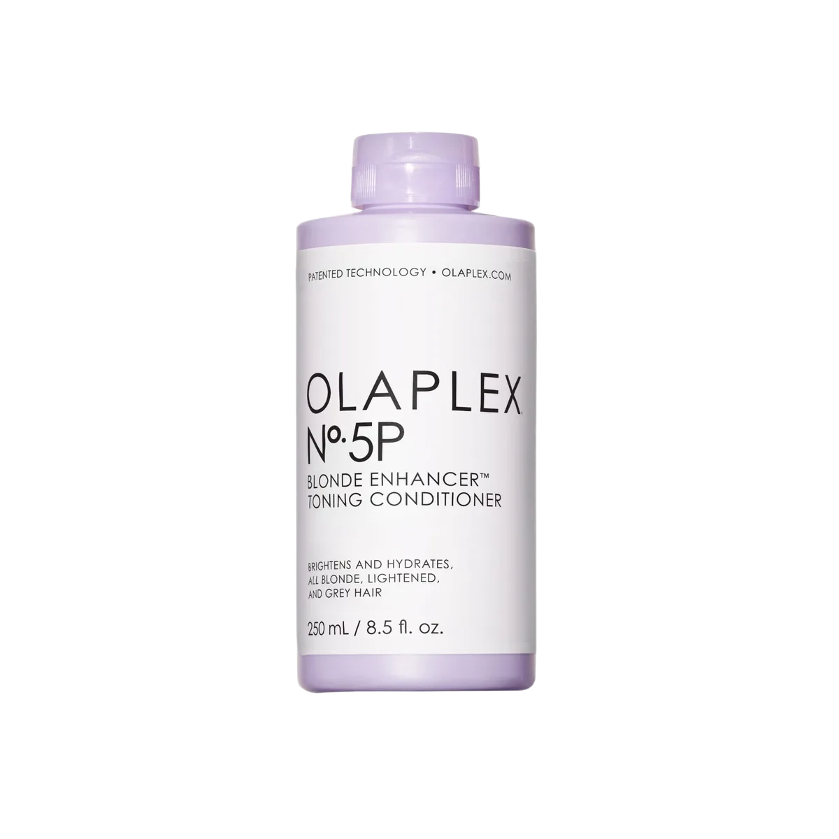 Olaplex No.5P Blonde Enhancer Toning Conditioner bottle on a white background