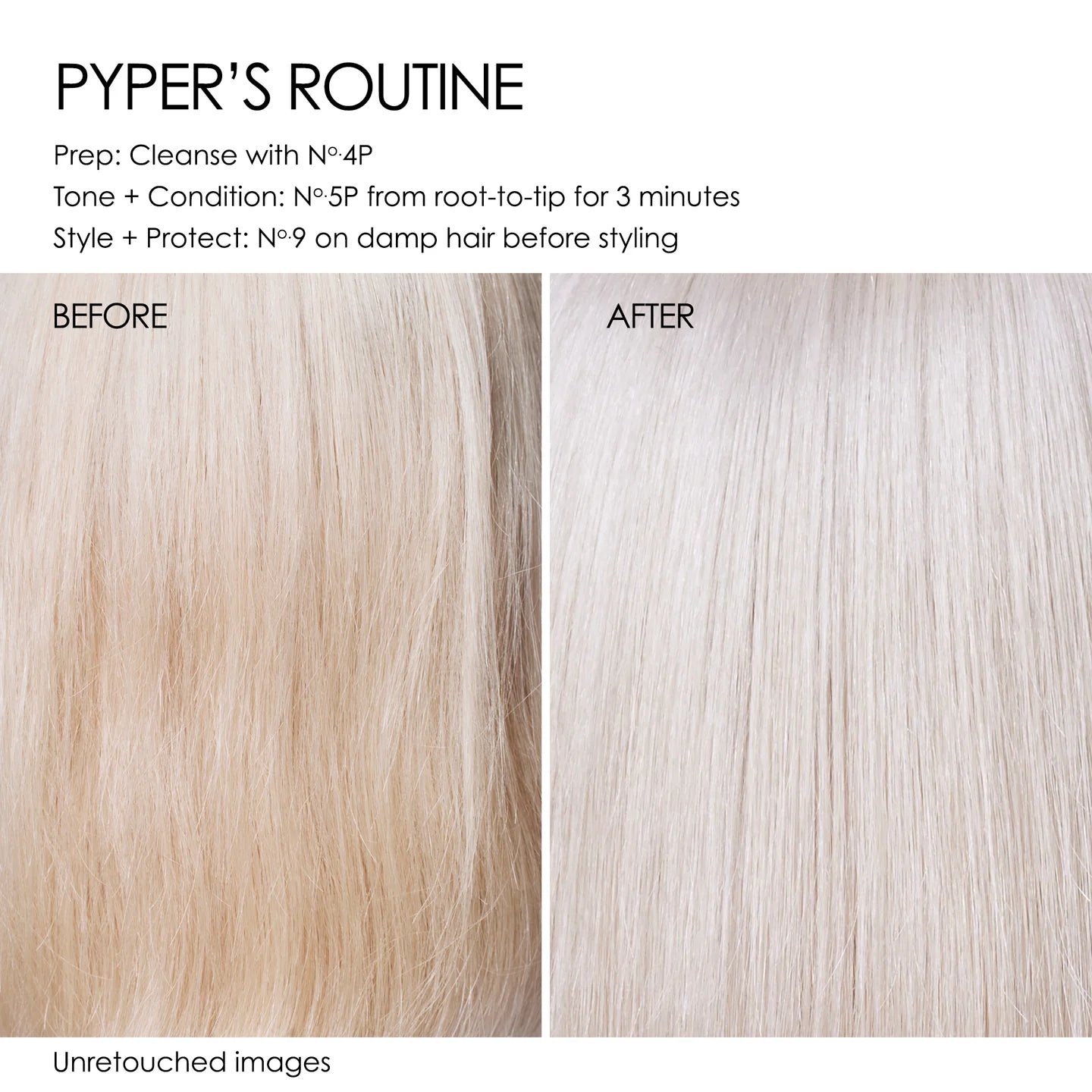 Olaplex No.5P Toning Conditioner Before & After